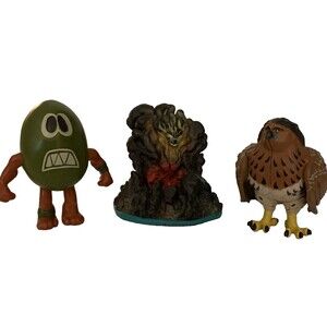 Disney Moana Volcano Hawk and Kakamora Coconut Warrier Figures Cake Toppers Lot